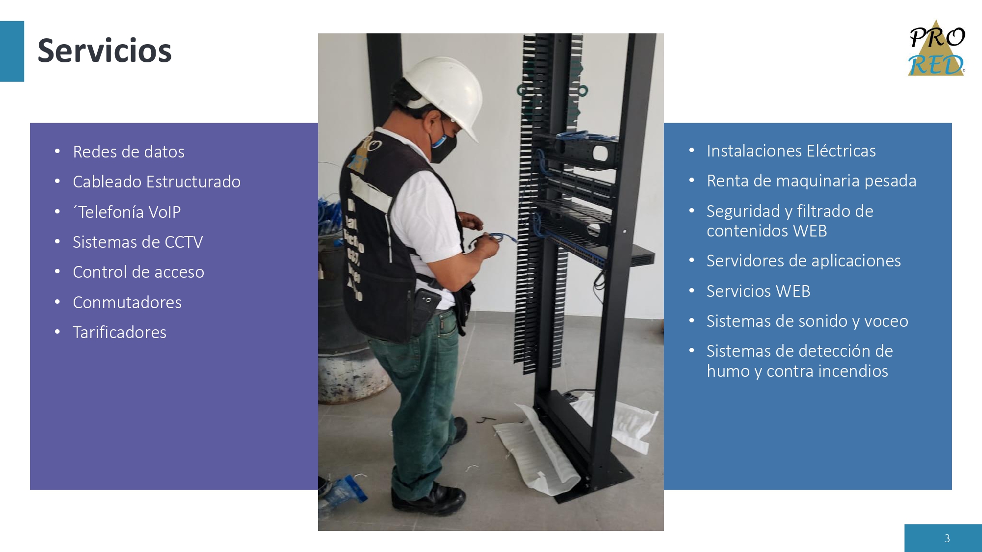Página 3 del CV PRORED.